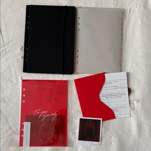 Cloth & Paper Red & Black Planner Bundle